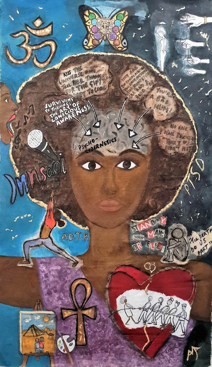 Perception Framed and Mounted - Amja Unabashedly