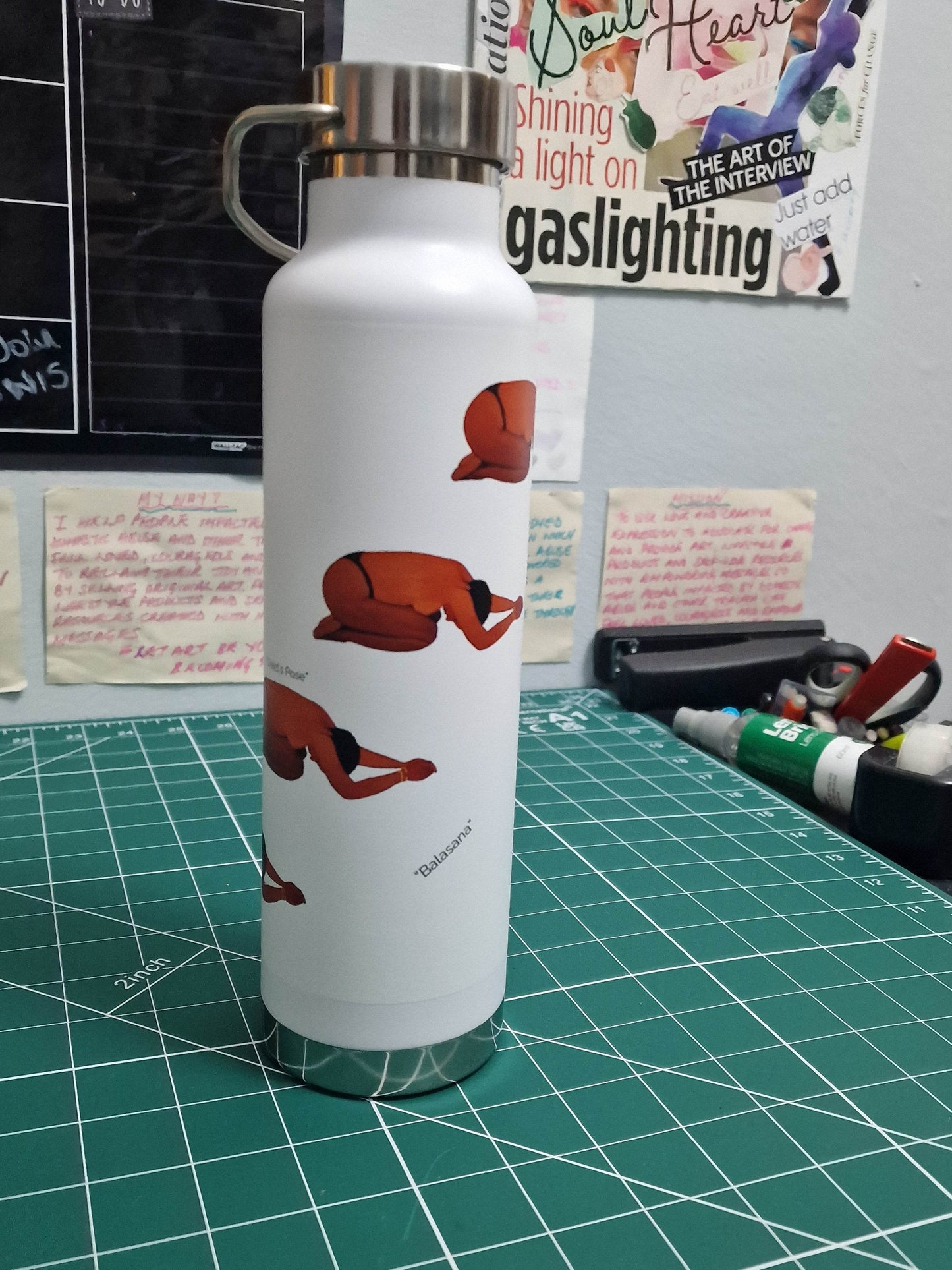 Child's Pose -AU Copper Water Bottle (650ml) - Amja Unabashedly