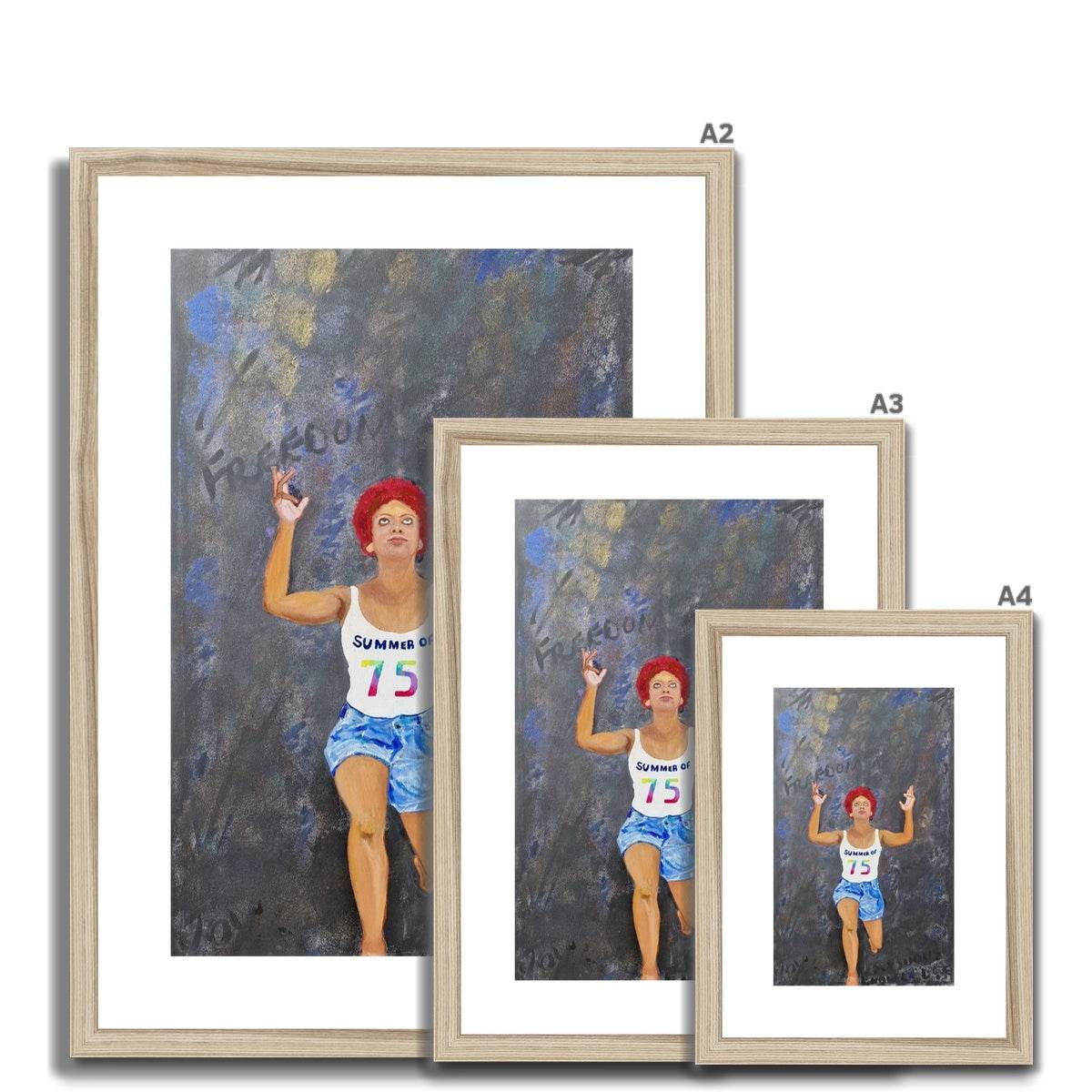Touching Freedom Paper Print - Amja Unabashedly