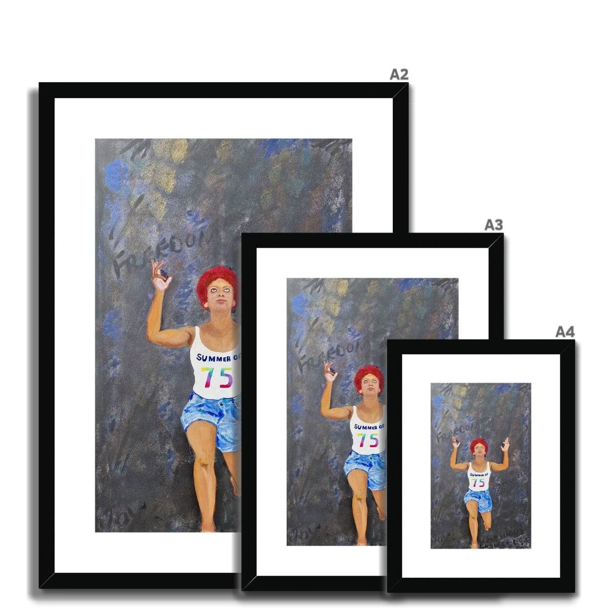 Touching Freedom Paper Print - Amja Unabashedly