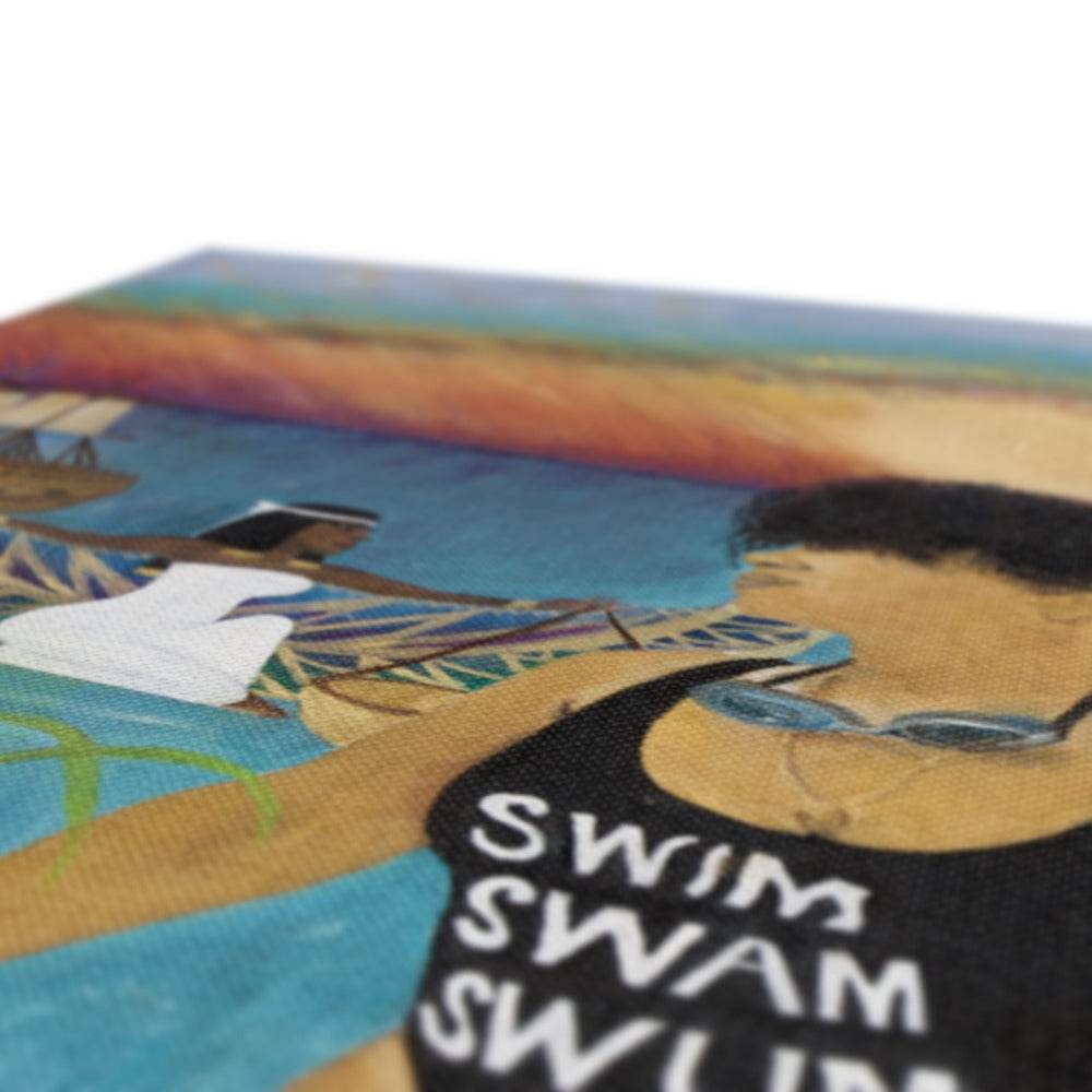 Swim, Swam, Swum Canvas - Amja Unabashedly