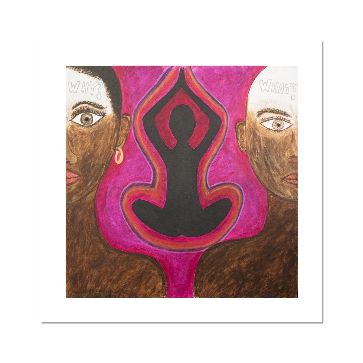 White Noise Rolled Canvas - Amja Unabashedly