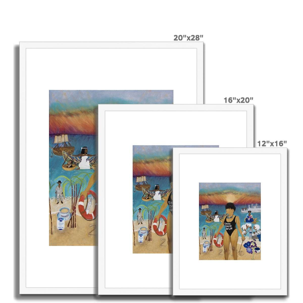 Swim, Swam, Swum Print On Paper - Amja Unabashedly