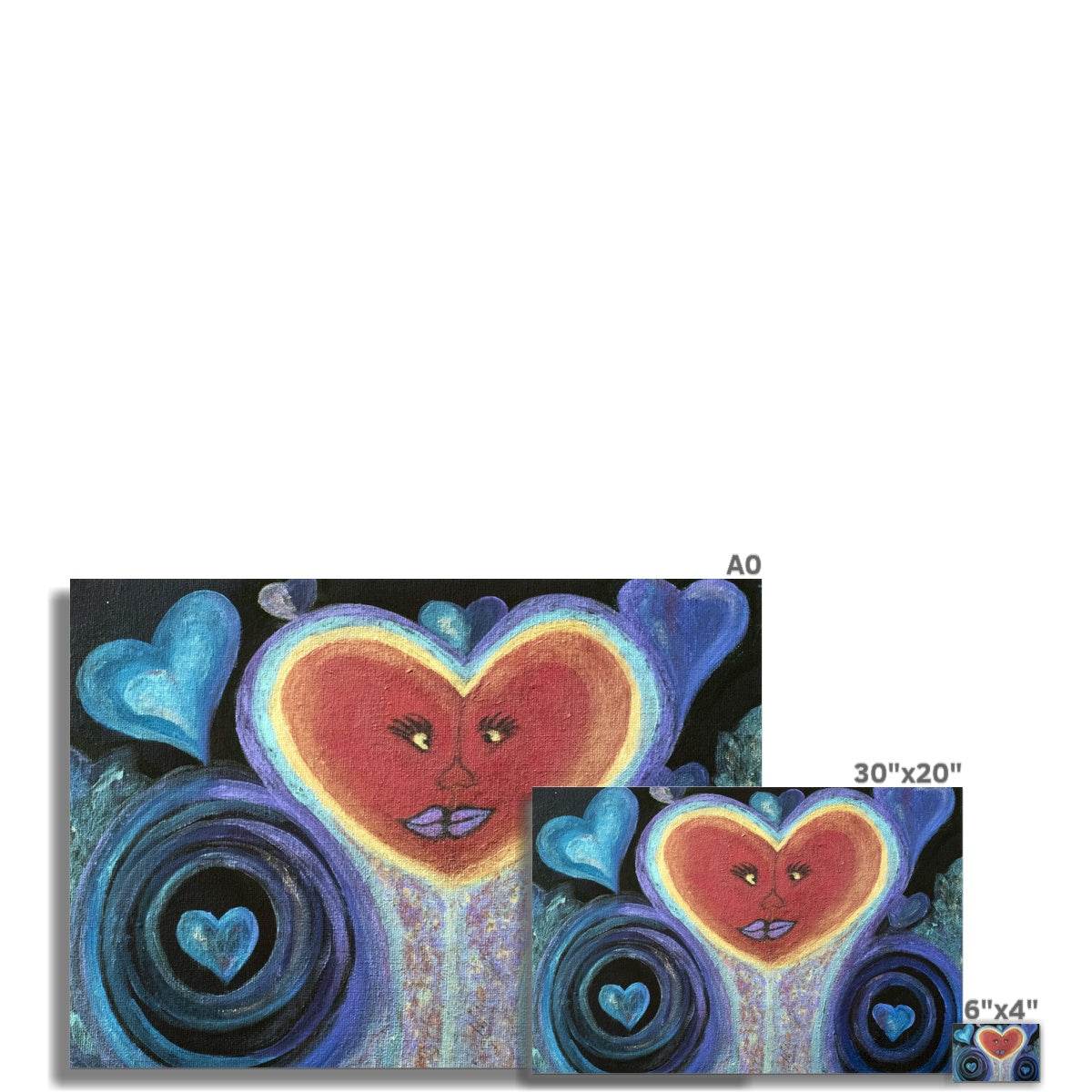 A Love Out of This World Rolled Canvas - Amja Unabashedly