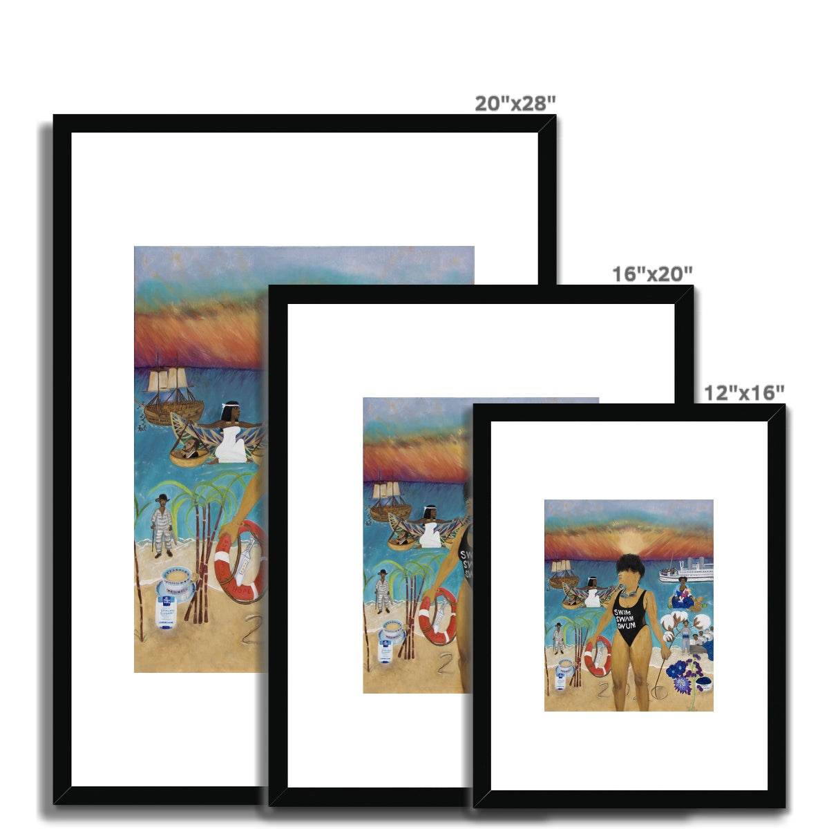 Swim, Swam, Swum Print On Paper - Amja Unabashedly