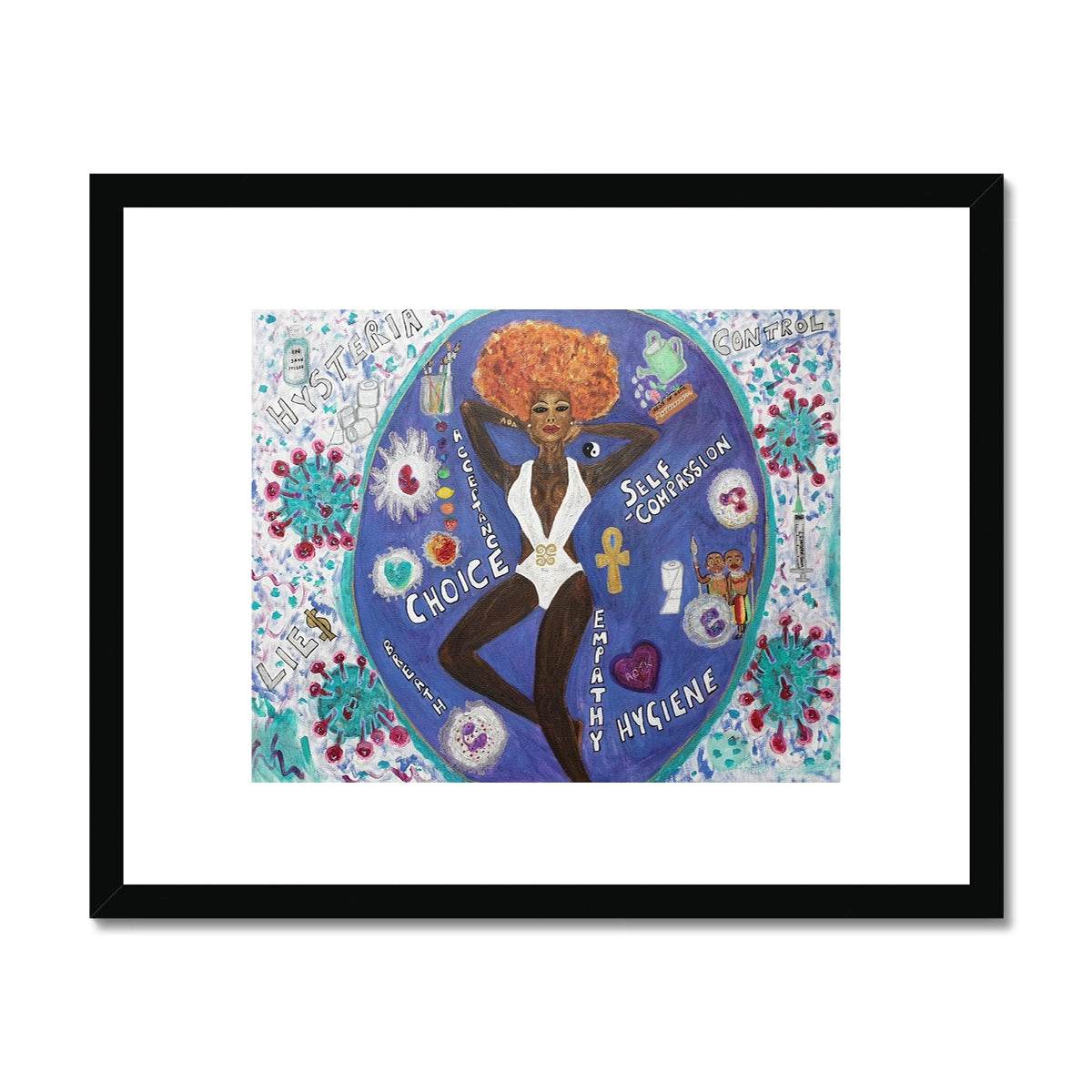 CopeVid 2020 Framed & Mounted Print - Amja Unabashedly