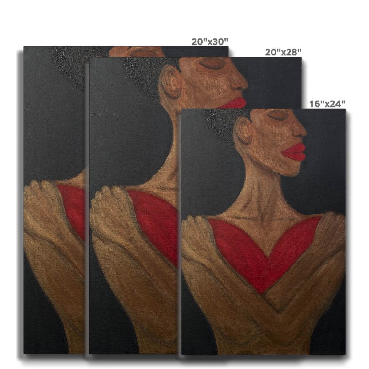 A Heart to Hold Print on Canvas - Amja Unabashedly