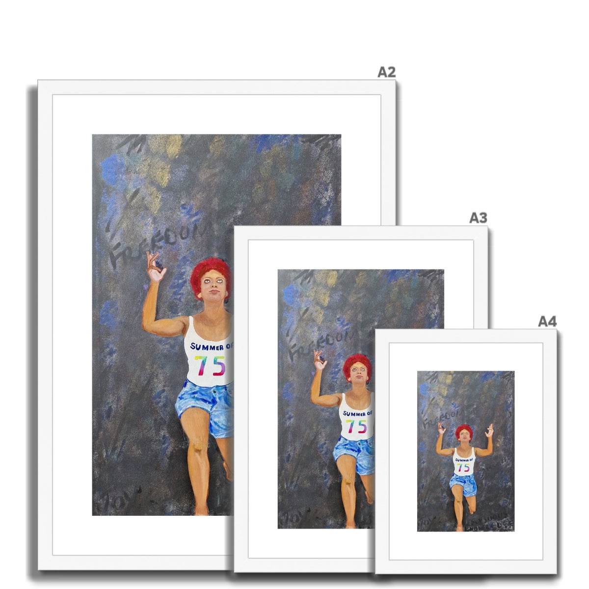 Touching Freedom Paper Print - Amja Unabashedly