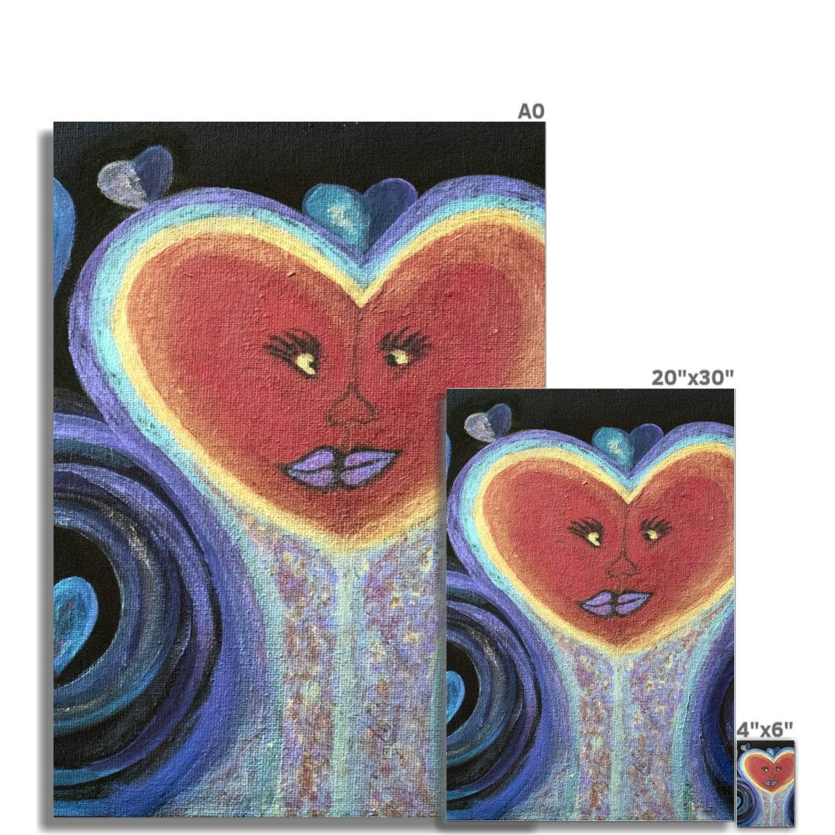 A Love Out of This World Rolled Canvas - Amja Unabashedly