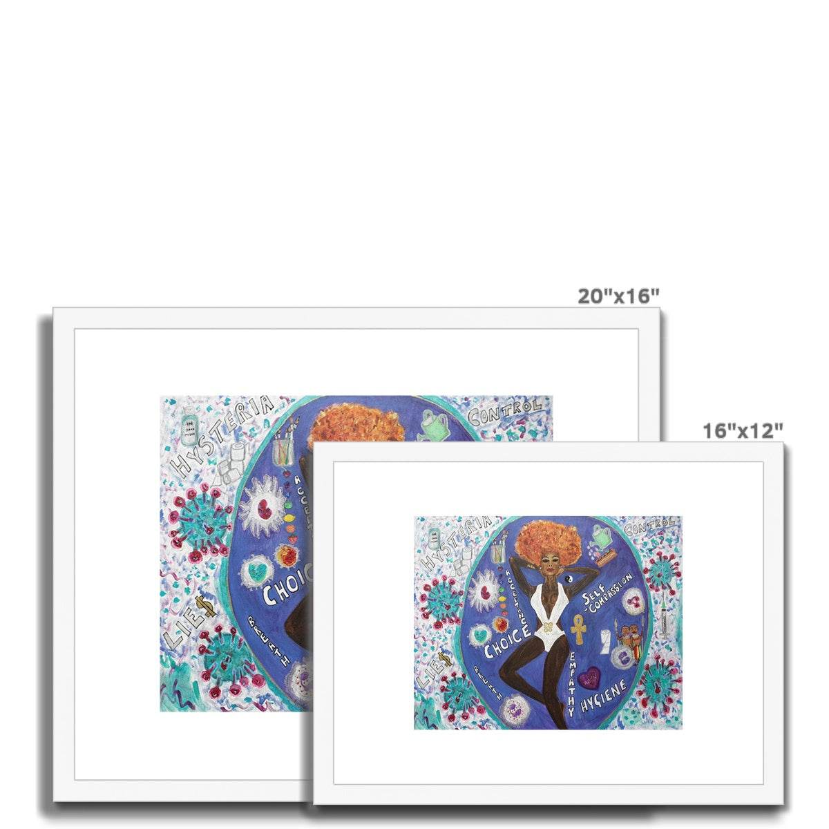 CopeVid 2020 Framed & Mounted Print - Amja Unabashedly
