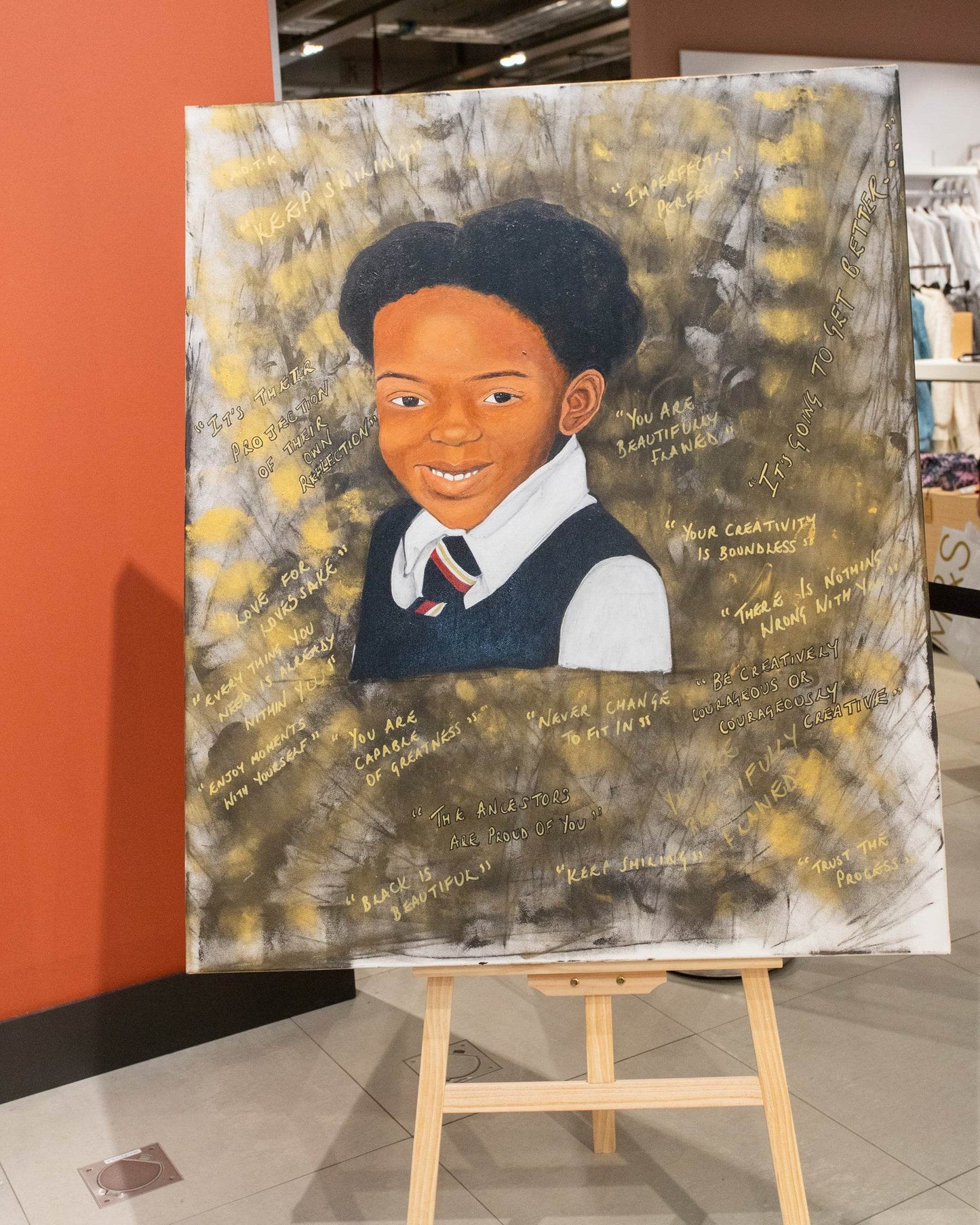 Inner-Child, Inner-Voice - Original Mixed Media Painting on Canvas - Amja Unabashedly