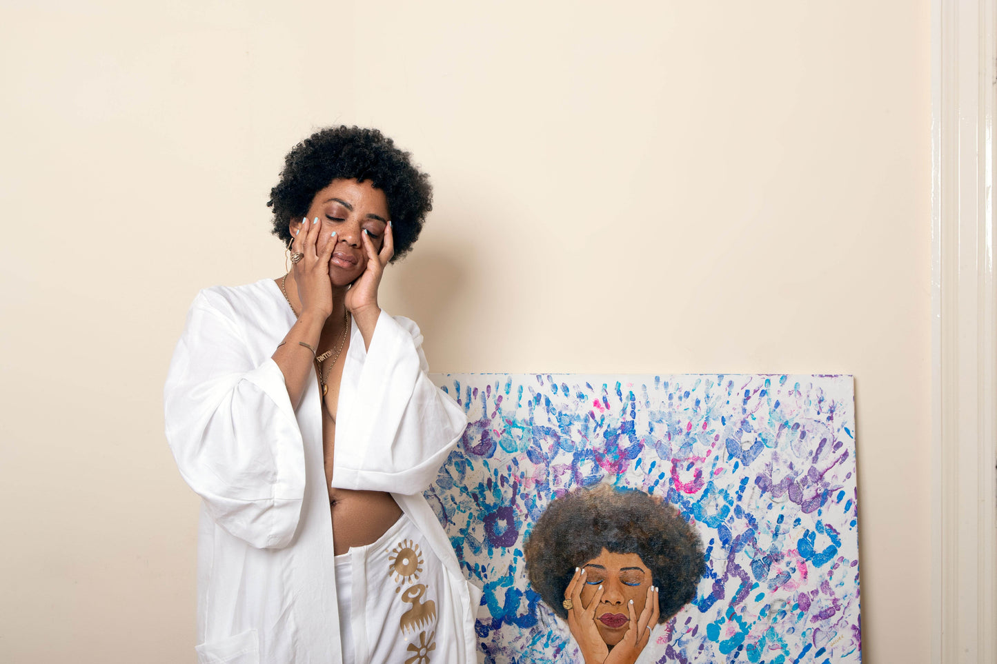 Your Hands - Acrylic on Canvas - Amja Unabashedly