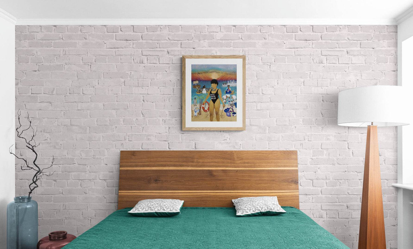 Swim, Swam, Swum Print On Paper - Amja Unabashedly