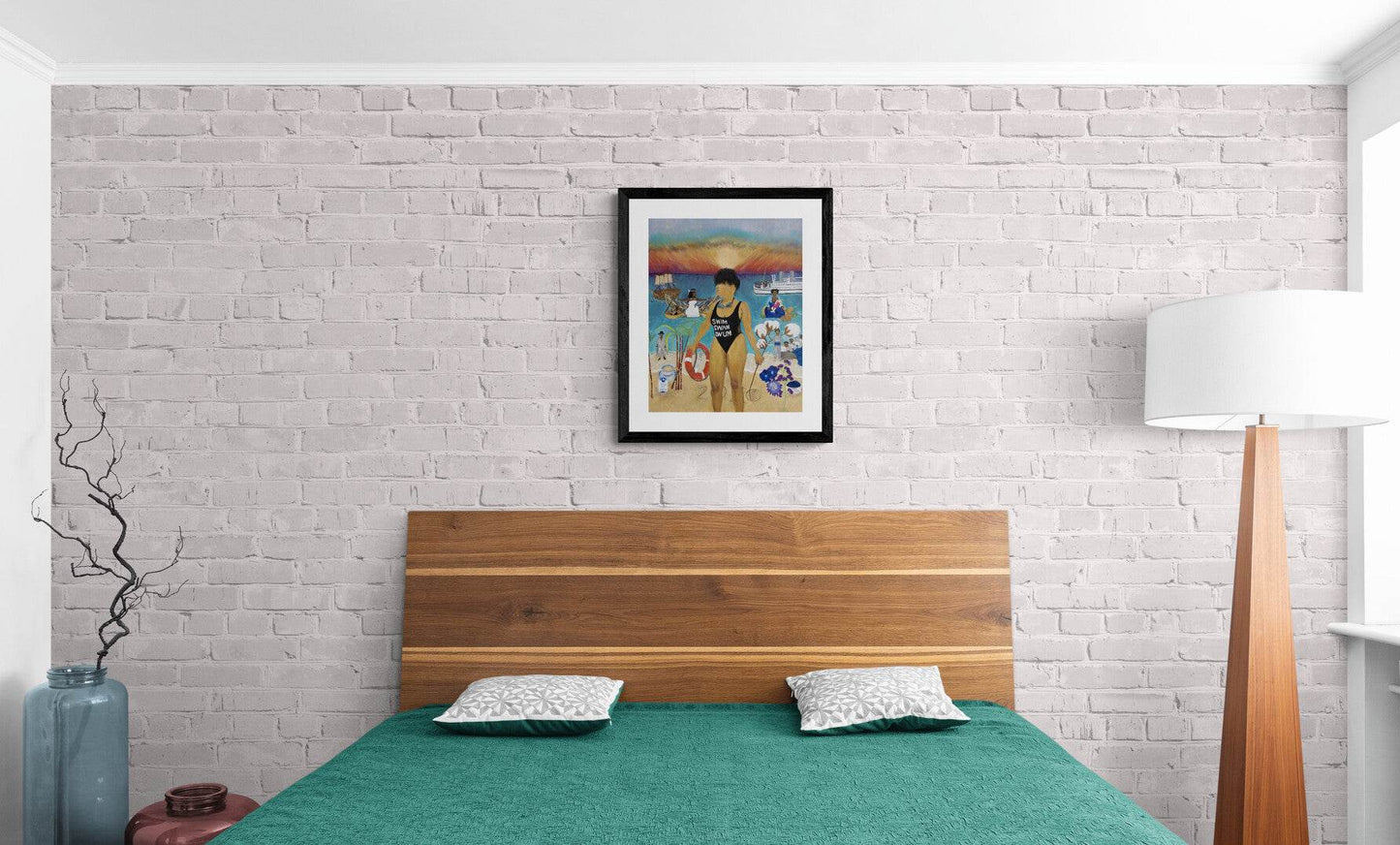 Swim, Swam, Swum Print On Paper - Amja Unabashedly