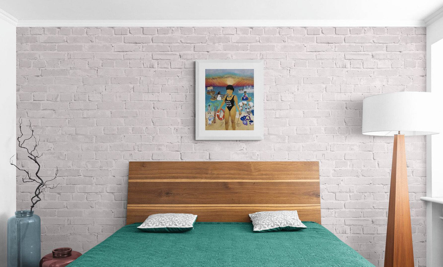 Swim, Swam, Swum Print On Paper - Amja Unabashedly