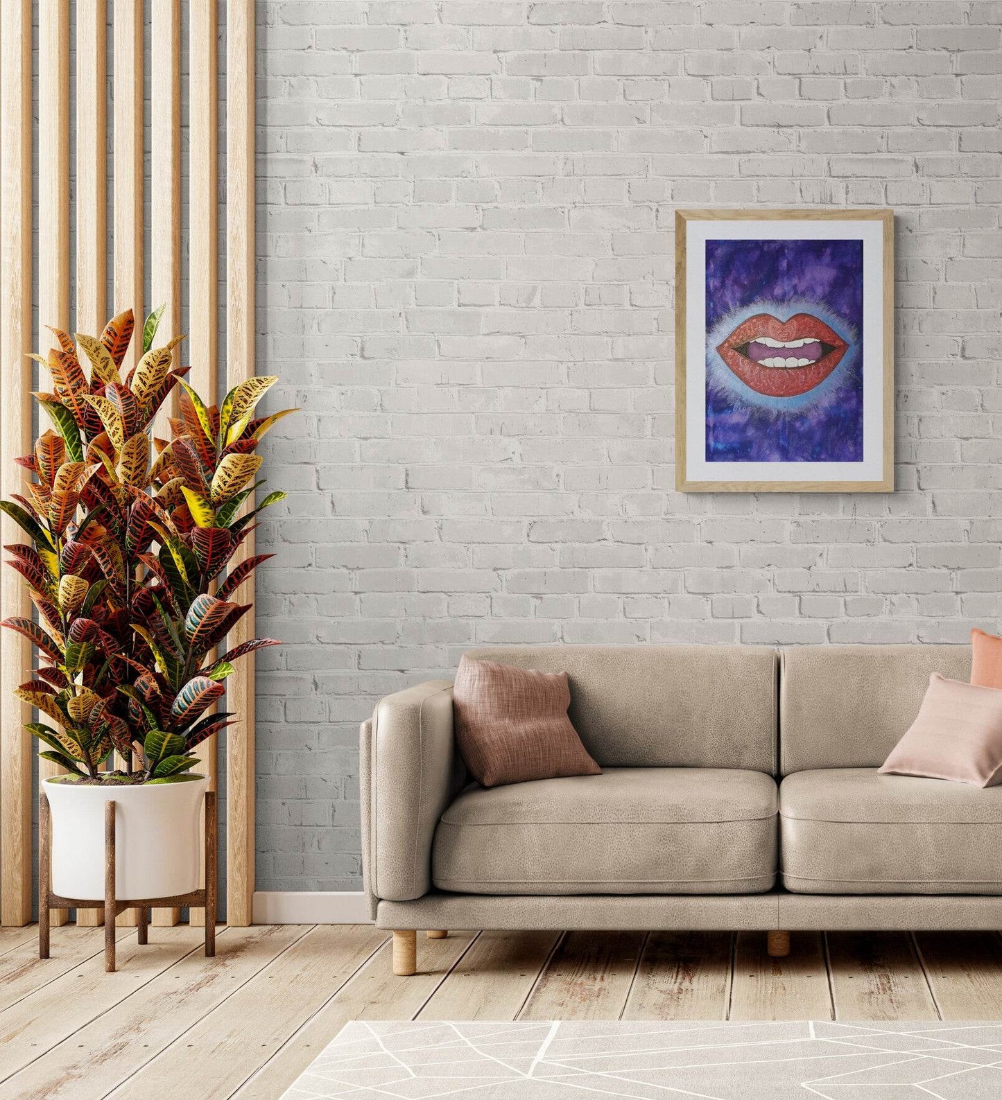 LoveLee Lips Paper Print - Amja Unabashedly