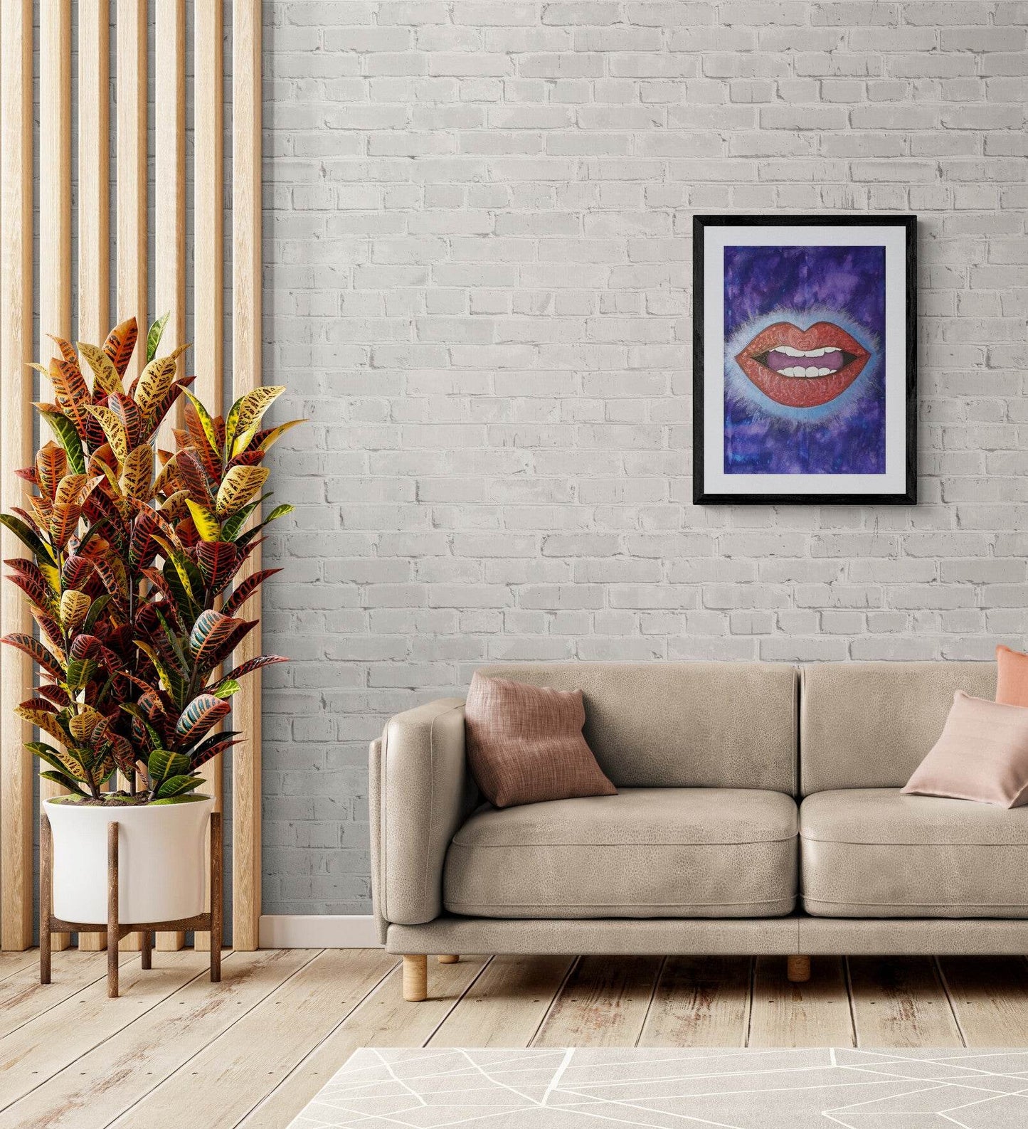 LoveLee Lips Paper Print - Amja Unabashedly