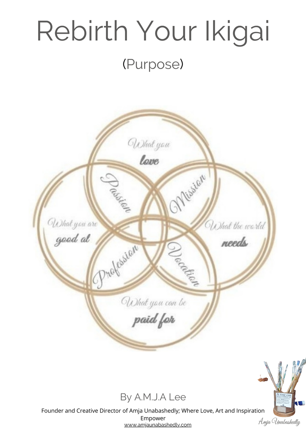 Re-Birth Your "Ikigai" - Purpose 2024 Vision Board Workshop - Amja Unabashedly