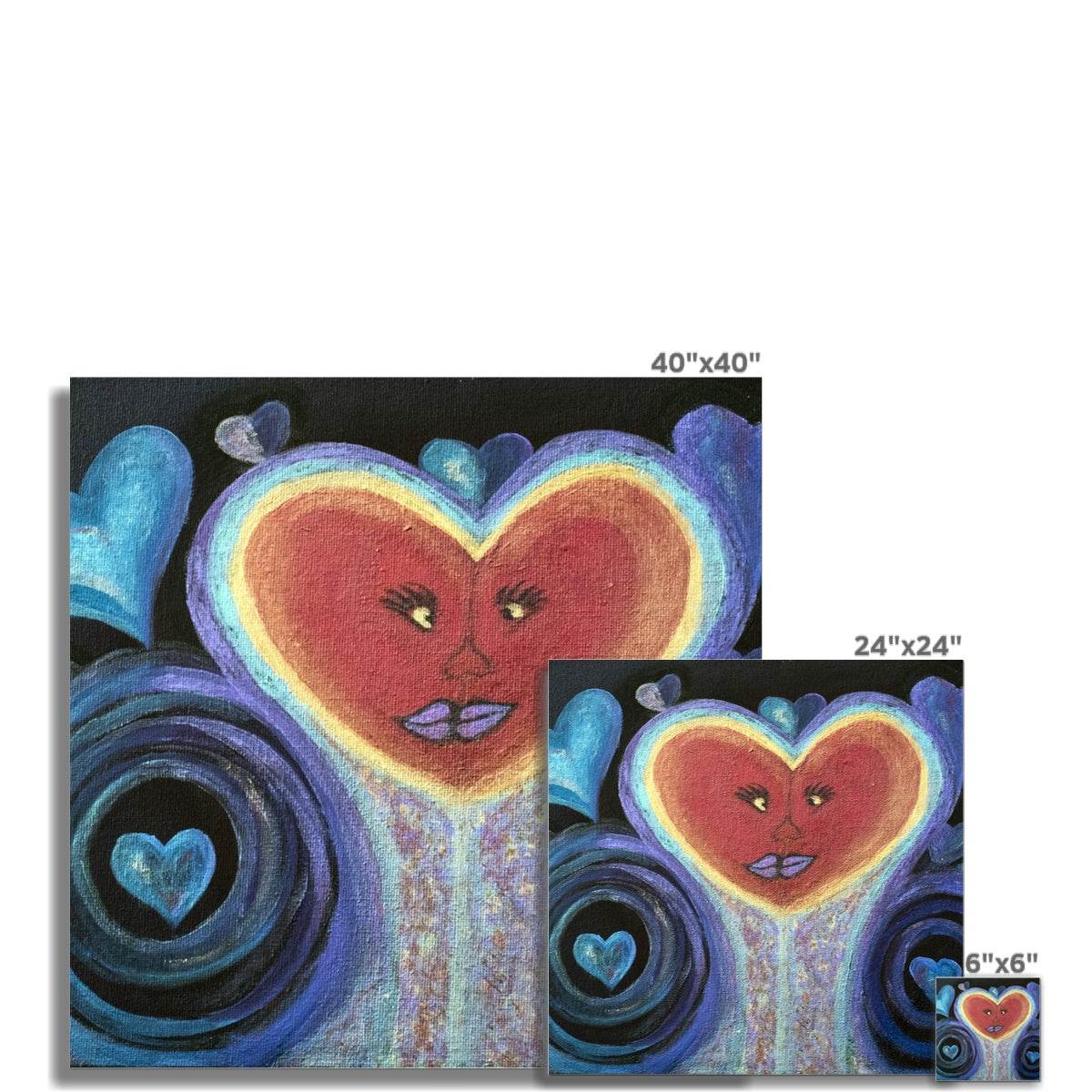 A Love Out of This World Rolled Canvas - Amja Unabashedly