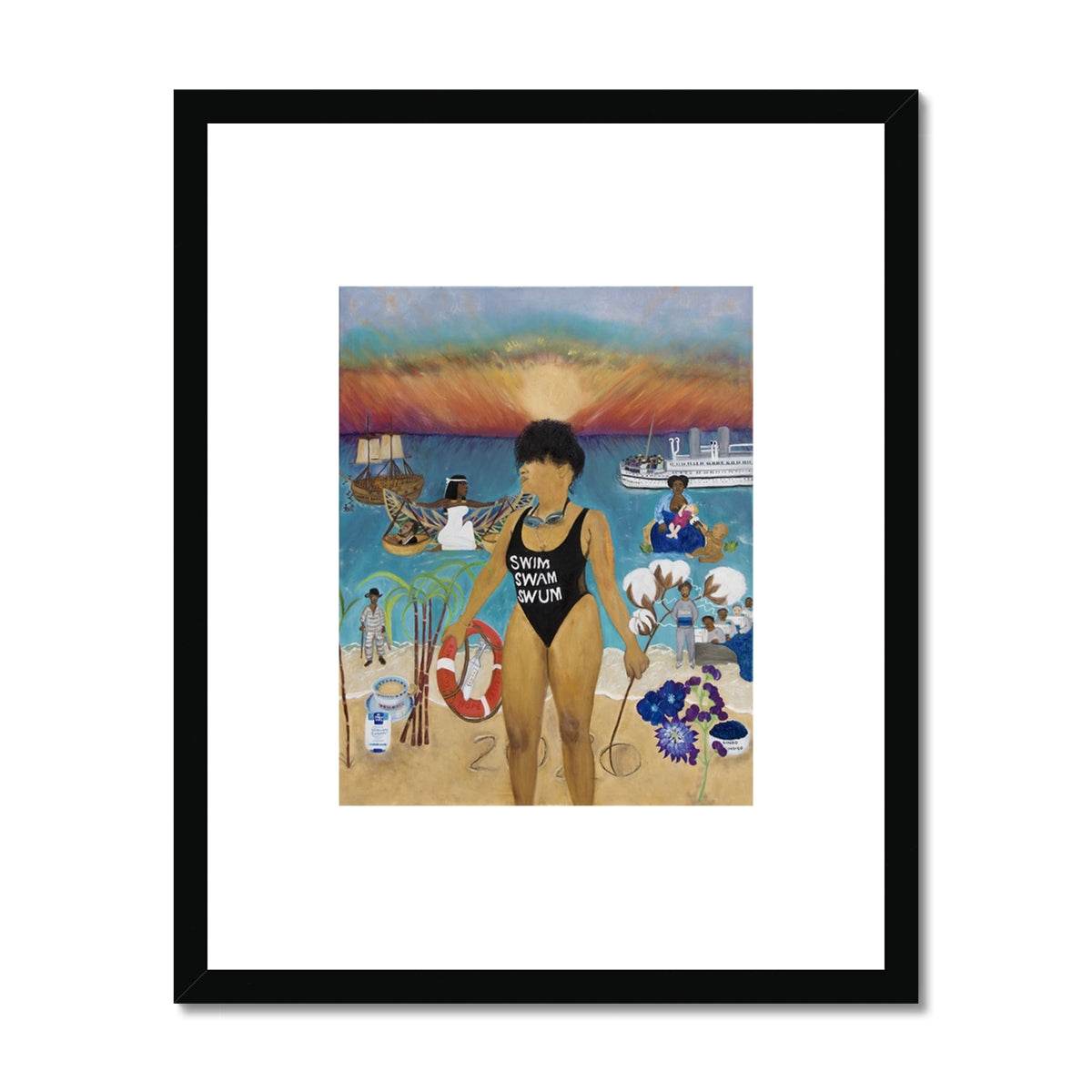 Swim, Swam, Swum Print On Paper - Amja Unabashedly