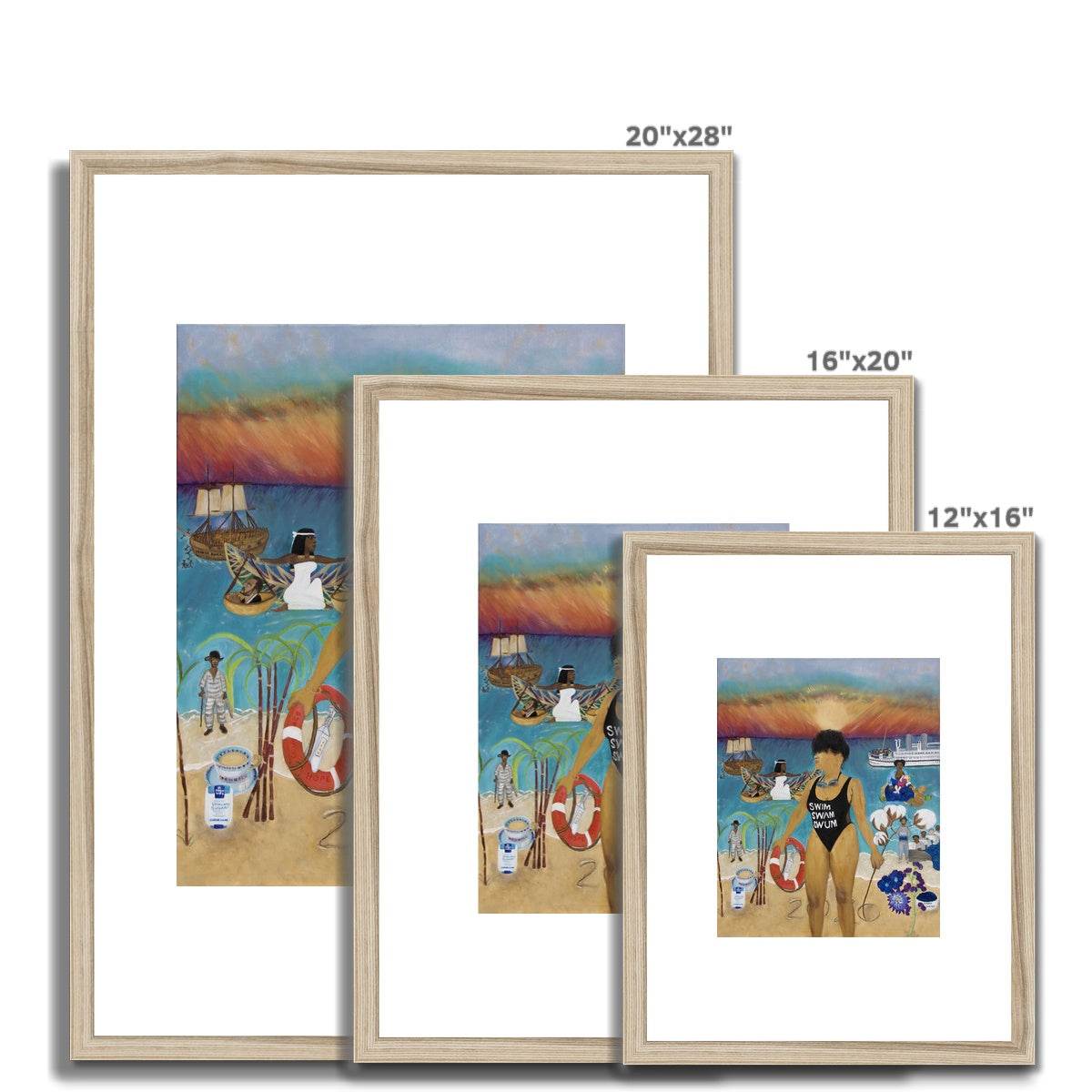Swim, Swam, Swum Print On Paper - Amja Unabashedly