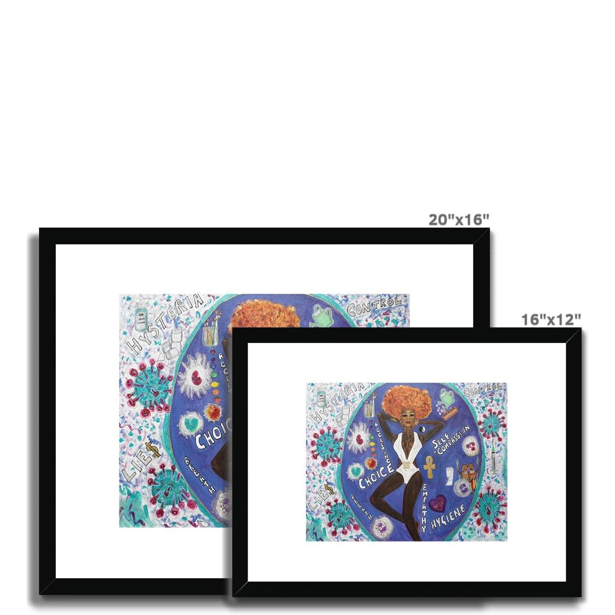 CopeVid 2020 Framed & Mounted Print - Amja Unabashedly