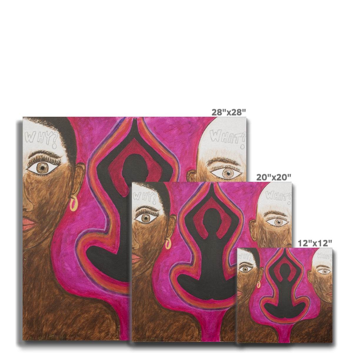 White Noise Canvas - Amja Unabashedly