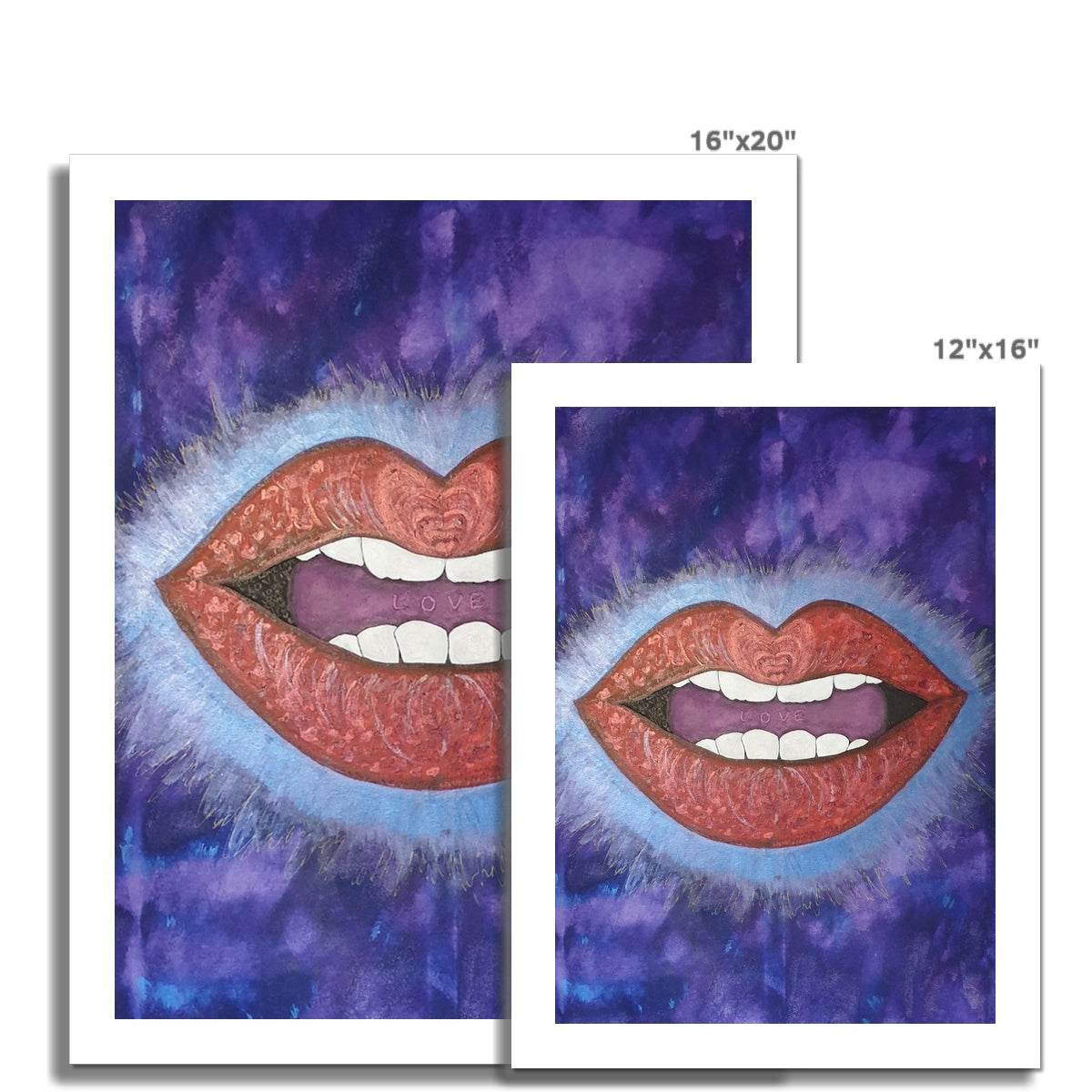 LoveLee Lips Rolled Canvas - Amja Unabashedly