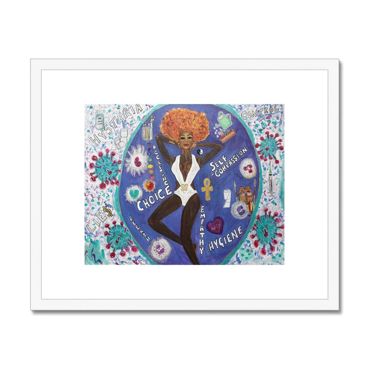 CopeVid 2020 Framed & Mounted Print - Amja Unabashedly