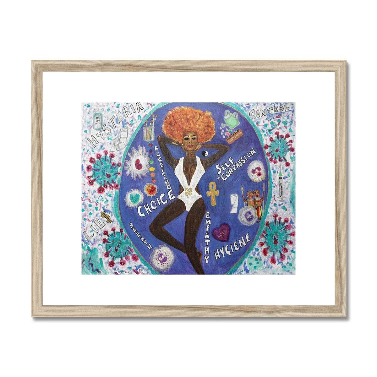 CopeVid 2020 Framed & Mounted Print - Amja Unabashedly