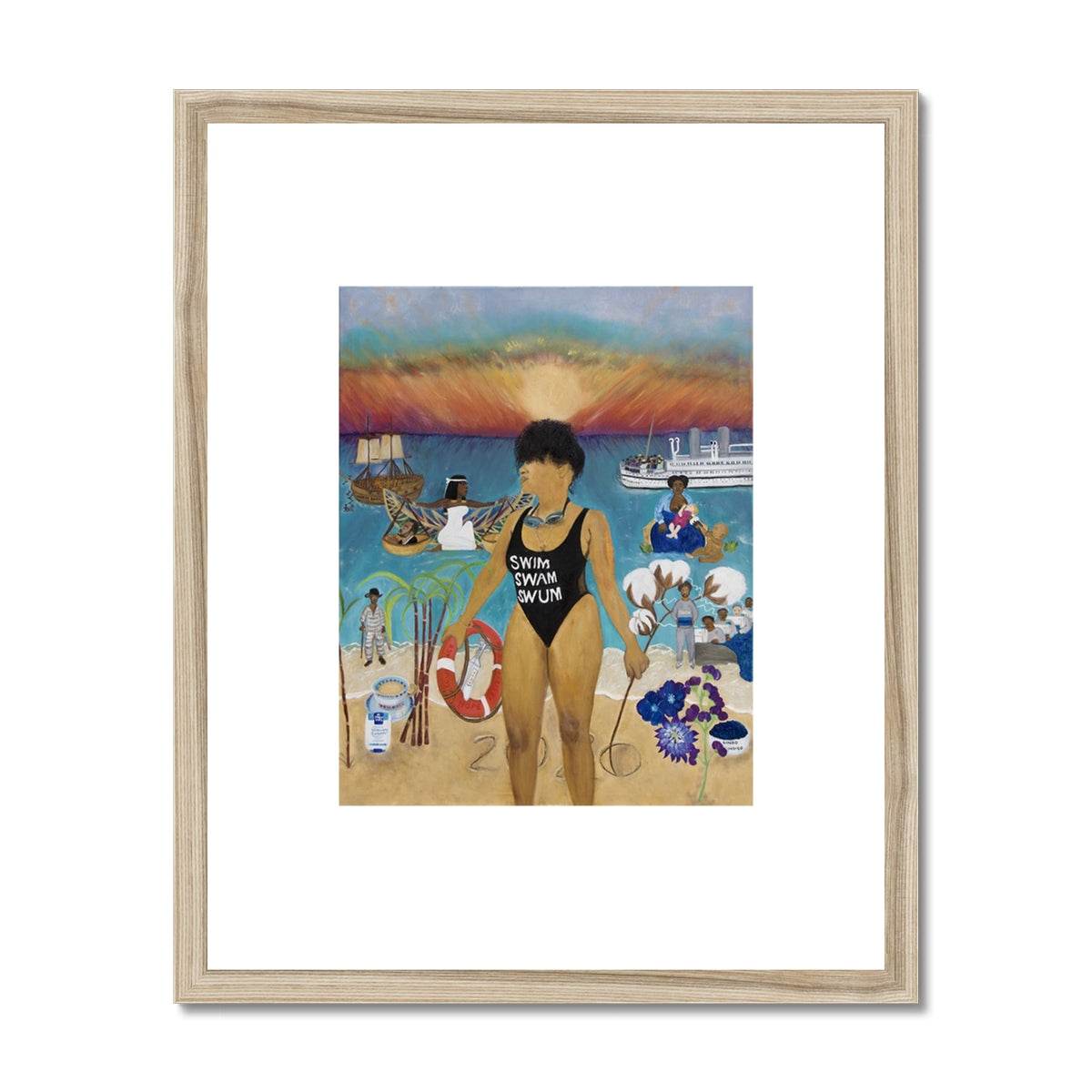 Swim, Swam, Swum Print On Paper - Amja Unabashedly