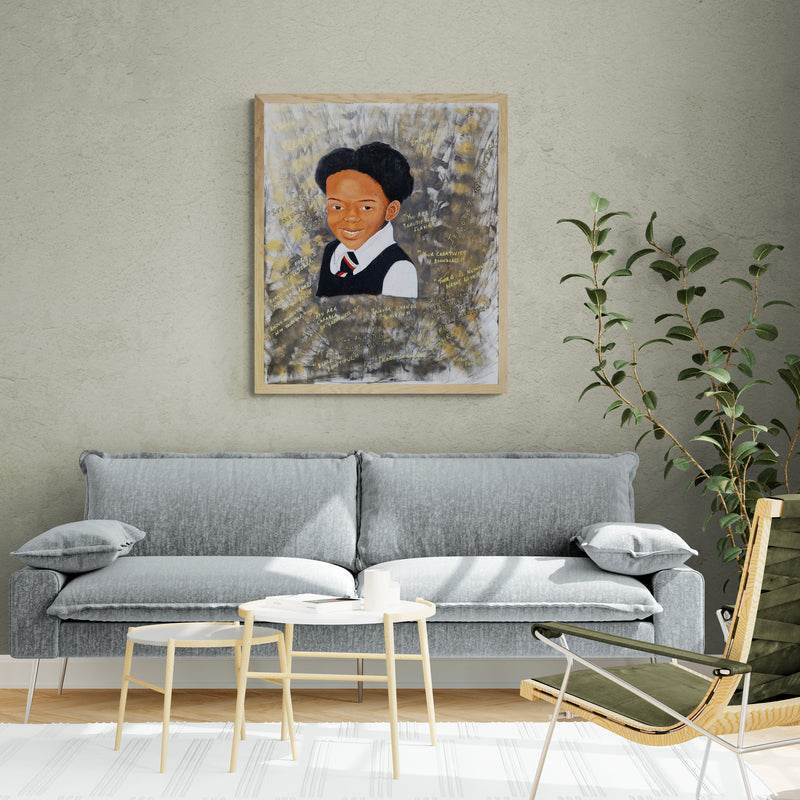 Inner-Child, Inner-Voice - Original Mixed Media Painting on Canvas - Amja Unabashedly
