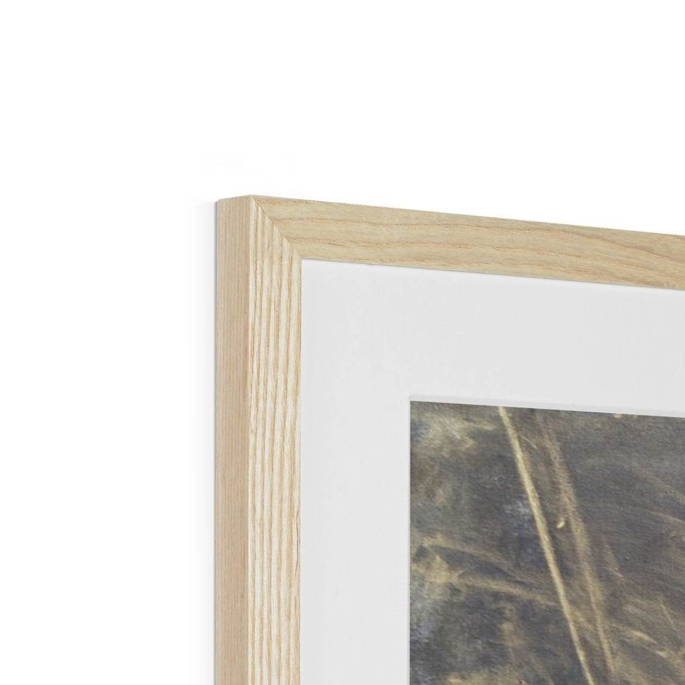 In The Beginning, There Was Black Framed & Mounted Print - Amja Unabashedly