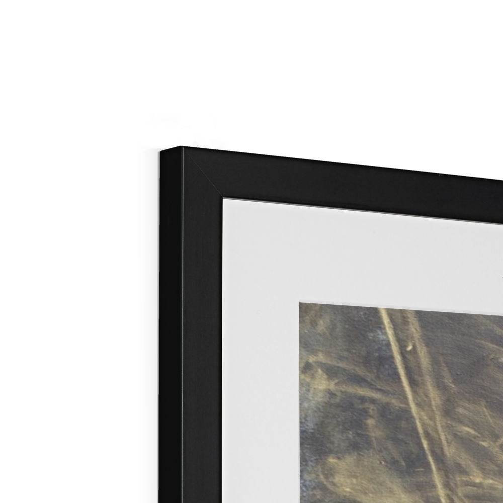 In The Beginning, There Was Black Framed & Mounted Print - Amja Unabashedly