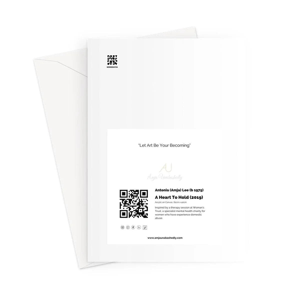 A Heart to Hold Greeting Card - Amja Unabashedly