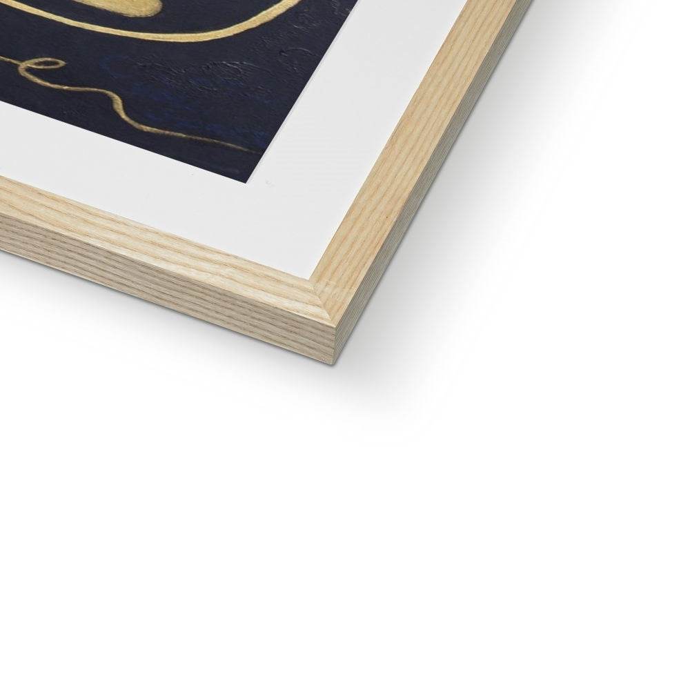 In The Beginning, There Was Black Framed & Mounted Print - Amja Unabashedly