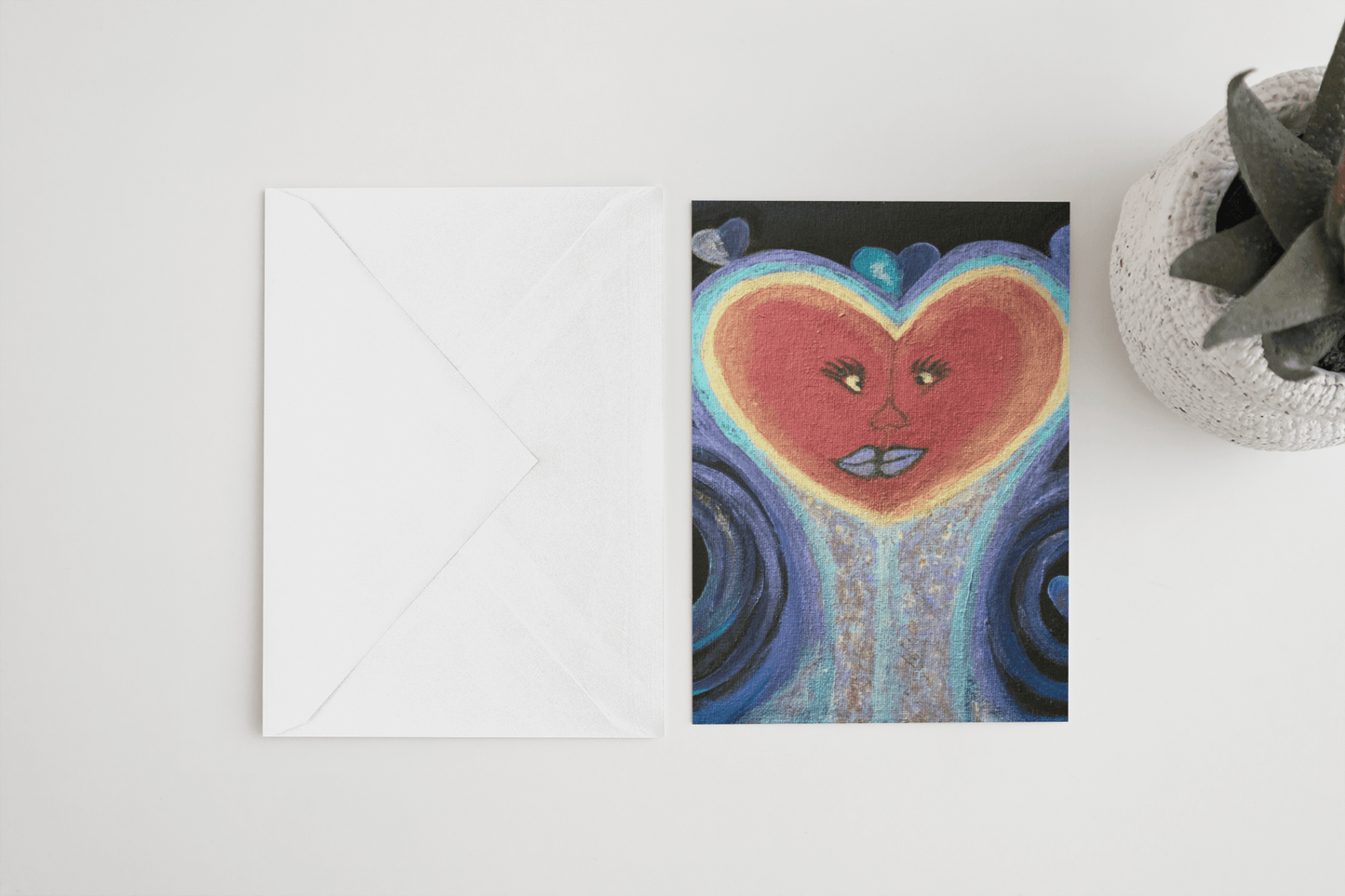 A Love Out of This World Greeting Card - Amja Unabashedly