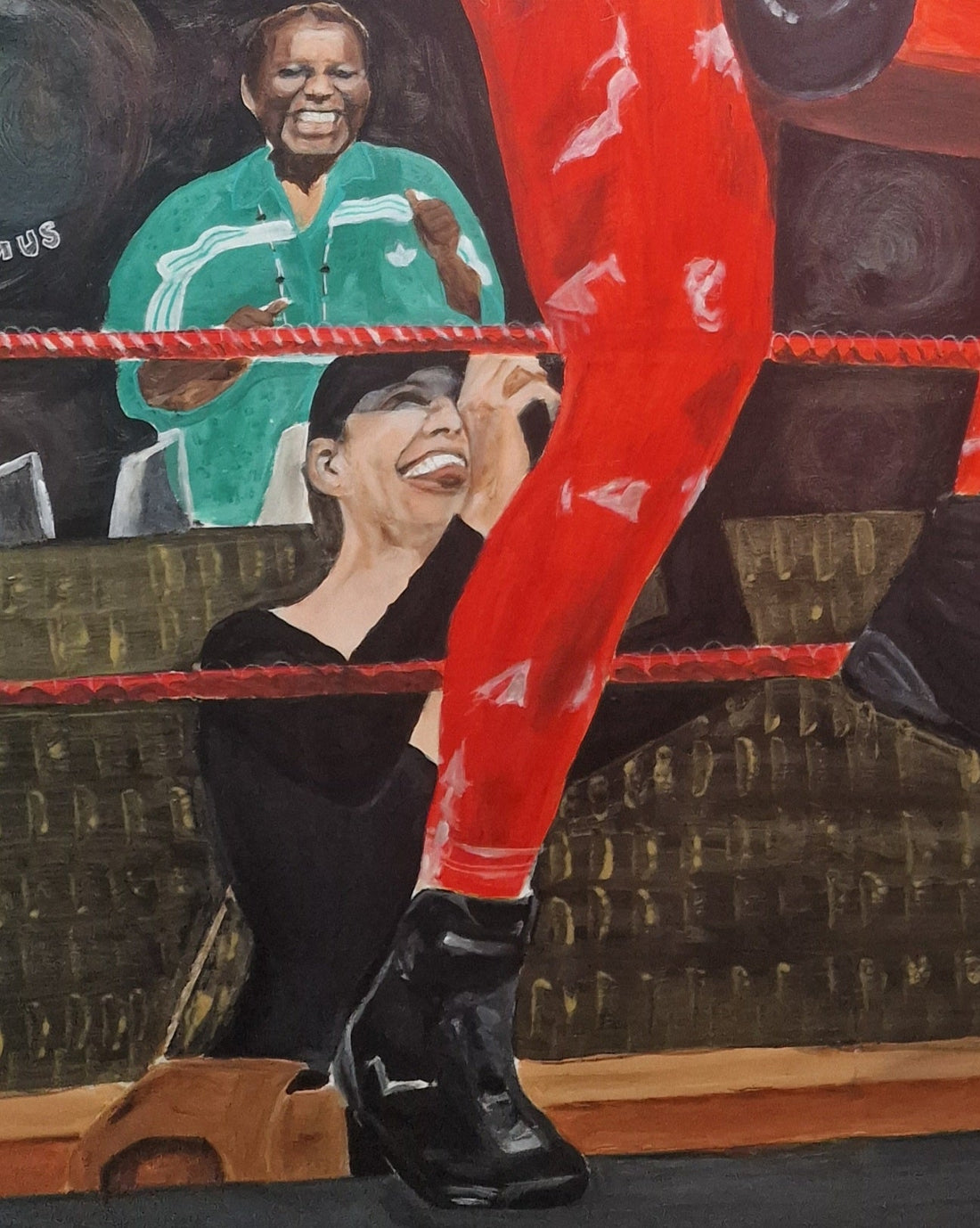 part of an unfinished painting by Antonia (Amja) Lee from the Journey to The Ring collection