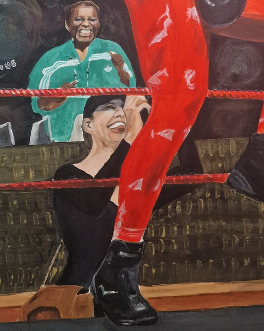 part of an unfinished painting by Antonia (Amja) Lee from the Journey to The Ring collection