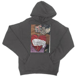 Heart Break College Hoodie - Amja Art