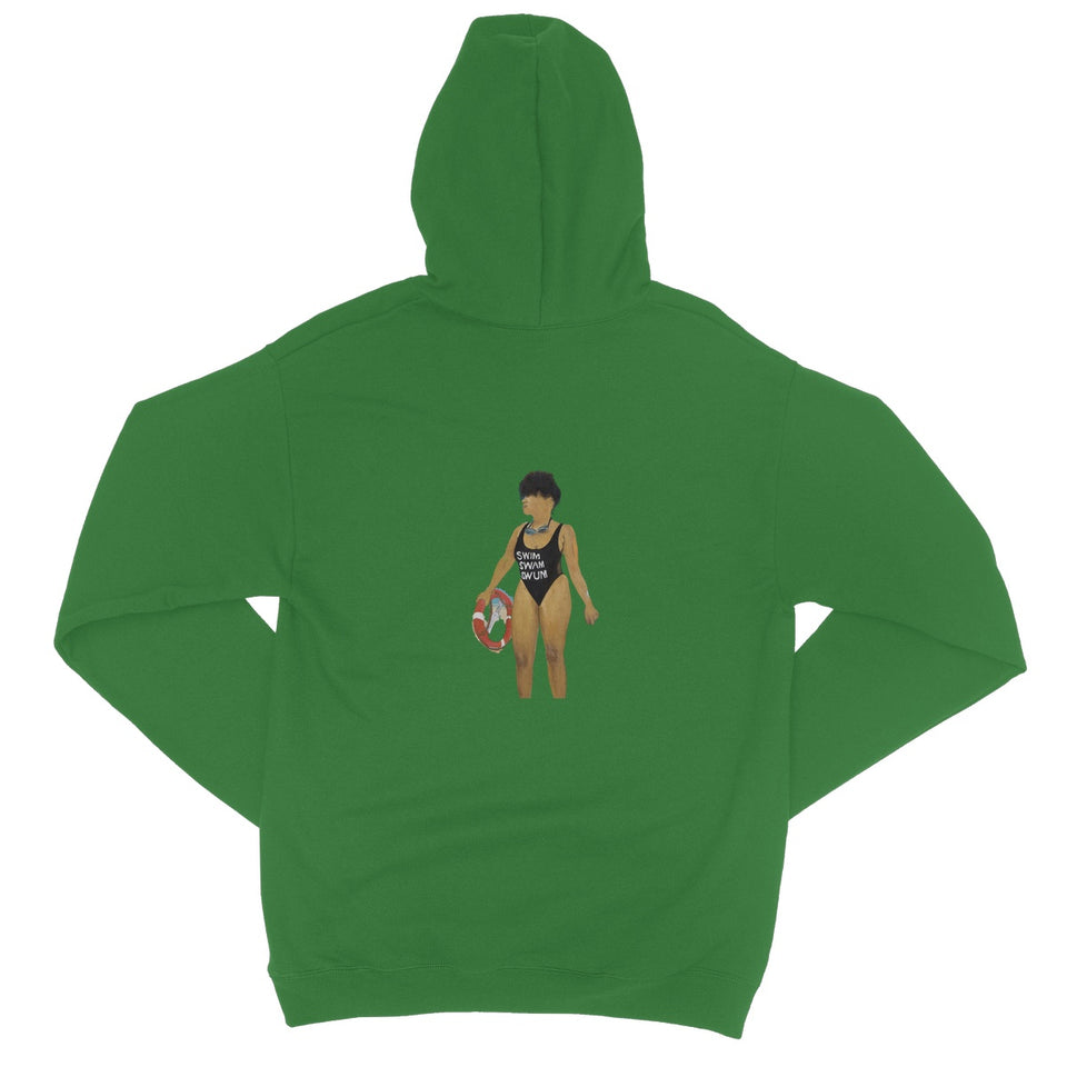Swim, Swam, Swum Hoodie (Back and Front)