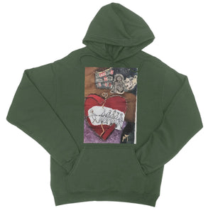 Heart Break College Hoodie - Amja Art