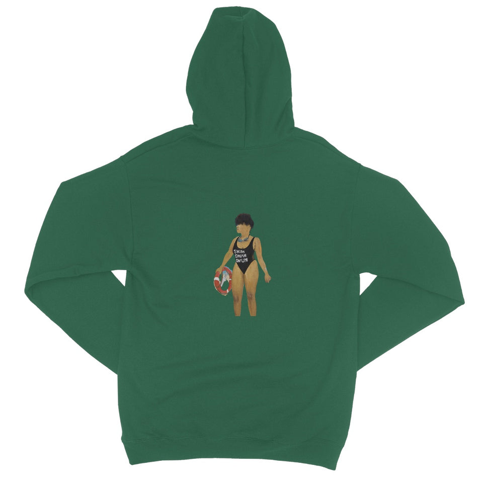 Swim, Swam, Swum Hoodie (Back and Front)
