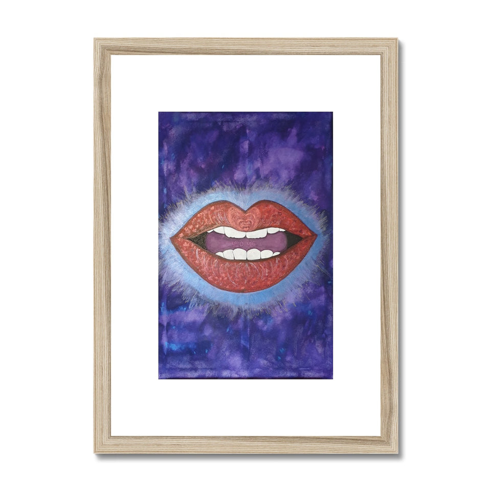 LoveLee Lips Framed & Mounted Print