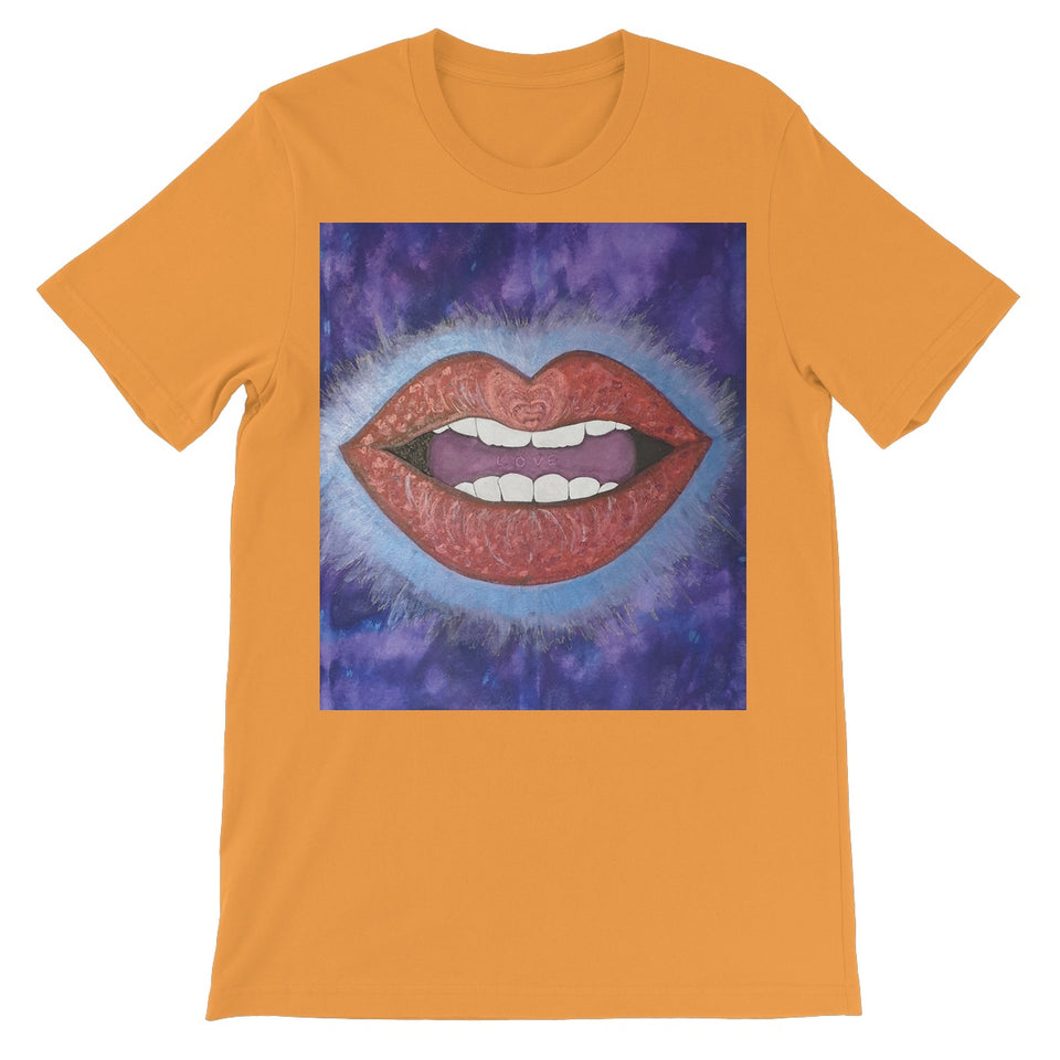 LoveLee Lips All People Short Sleeve T-Shirt - Amja Art