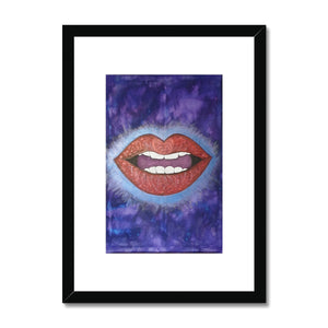 LoveLee Lips Framed & Mounted Print